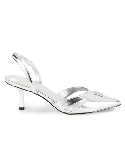 DKNY WOMEN'S GLORIANNA METALLIC SLINGBACK PUMPS