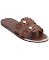 Dkny Women's Glynn Slip-on Embellished Slide Sandals In Brown