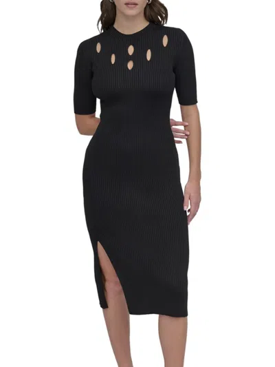 Dkny Women's Graded Yoke Cutout Body-con Midi-dress