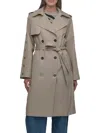 Dkny Women's Gromet Cotton Trench Coat