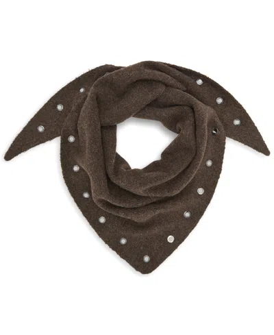 Dkny Women's Grommet Triangle Wrap Scarf In Tobacco