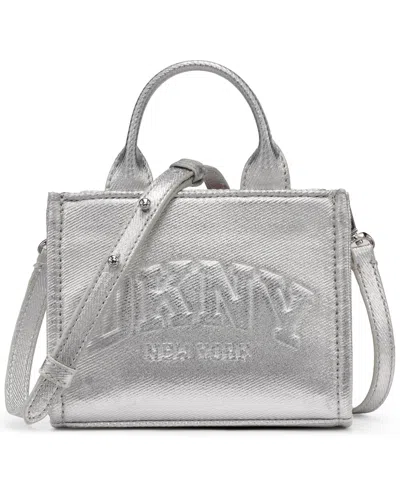 Dkny Women's Hadlee Mini Crossbody Bag In Silver