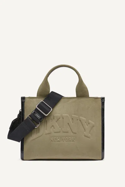Dkny Women's Hadlee Small Logo Tote In Army Green