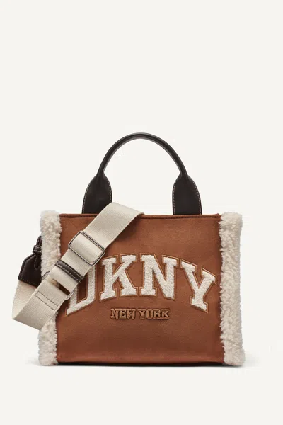 Dkny Women's Hadlee Small Logo Tote In Walnut