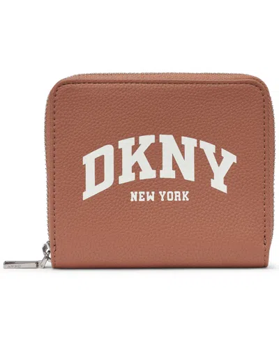 Dkny Women's Hadlee Zipper Around Wallet In Brown