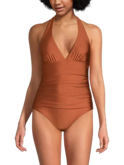 Dkny Women's Halter One-piece Swimsuit