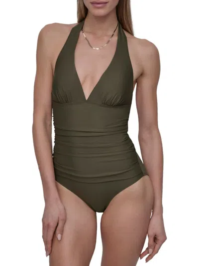 Dkny Women's Halter One Piece Swimsuit
