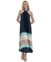 Dkny Women's Halter Sunray-pleated Ombre Dress
