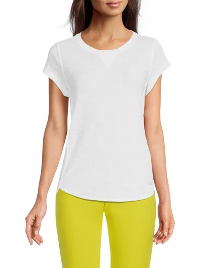 DKNY WOMEN'S HEATHERED T-SHIRT