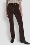Dkny Women's High-rise Bootcut Pants In Brown