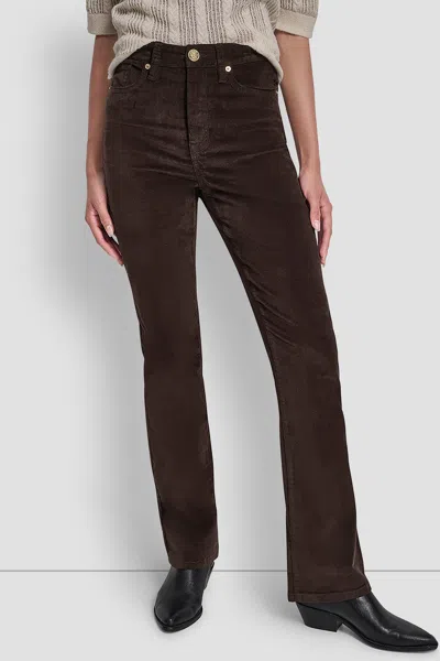 Dkny Women's High-rise Bootcut Pants In Brown