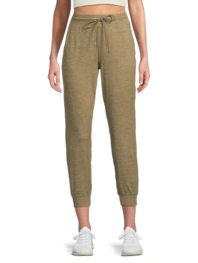 Dkny Women's High Rise Slim Fit Joggers In Green