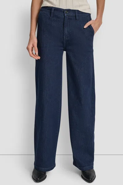 Dkny Women's High Rise Tailored Trouser 31 Inch Inseam In Blue