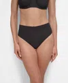 Dkny Women's High Waist Bikini Bottoms In Black Texture