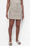 Dkny Women's High Waist Cargo Skirt In Brown