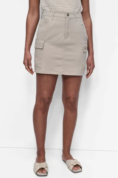 Dkny Women's High Waist Cargo Skirt In Brown