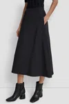 Dkny Women's High Waist Circle Skirt In Black