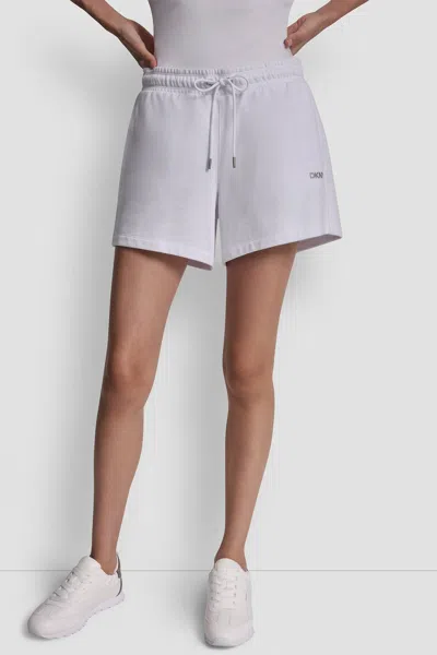 Dkny Women's High-rise Logo Sweat Shorts In Multi