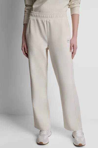 Dkny Women's High-rise Rib Track Pants In Yellow
