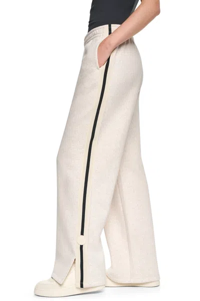 Dkny Women's High-rise Straight Leg Track Pants In White