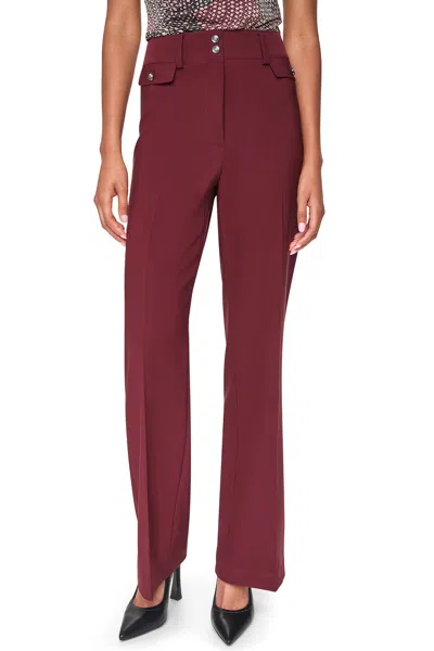 Dkny Women's High-rise Wide Leg Pants In Purple