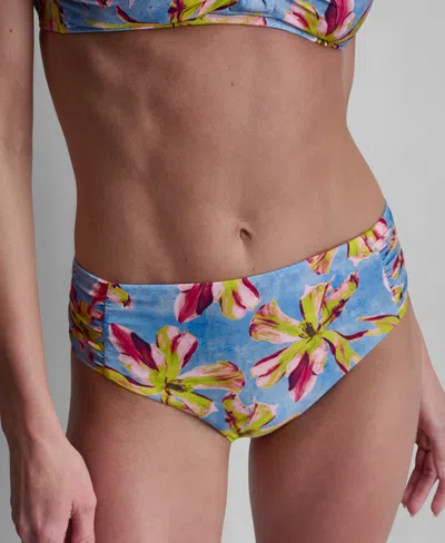 Dkny Women's High-waist Side-shirred Bikini Bottoms