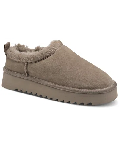 Dkny Women's Ilene Slip-on Winter Clogs In Brown