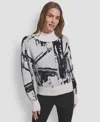Dkny Women's Intarsia Oversized Sweater In Multi