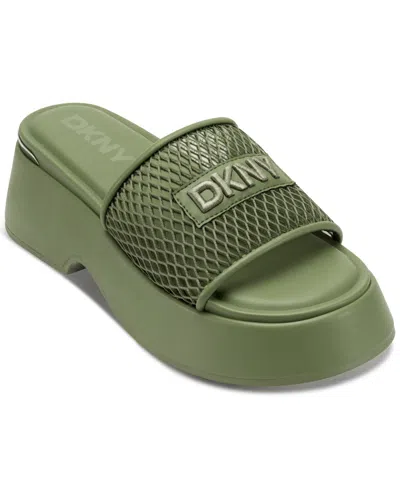 Dkny Women's Iredell Slide Sandal In Green