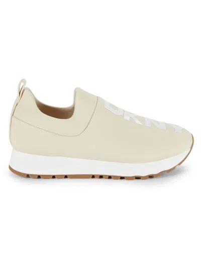 Dkny Women's Jadyn Low Top Slip On Sneakers In Bone