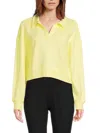 Dkny Women's Johnny Collar Sweatshirt In Citrus