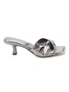Dkny Jolaine Twist Slide Sandal In Nickel