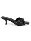 Dkny Jolaine Twist Womens Padded Insole Leather Heels In Black