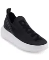 Dkny Jonas Knit Platform Sneaker In Black