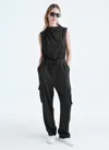 DKNY JUMPSUIT WITH CARGO POCKETS