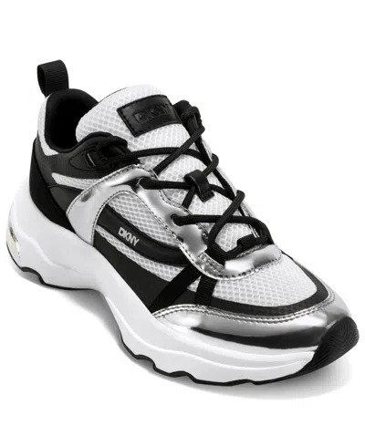Dkny Women's Juna Lace Up Sneakers In Black