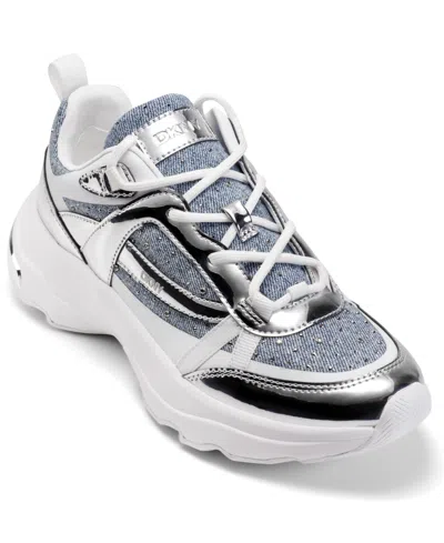 DKNY WOMEN'S JUNA LACE UP SNEAKERS