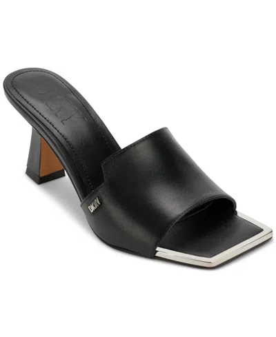 DKNY WOMEN'S KAILYN SQUARE TOE SLIDE SANDALS