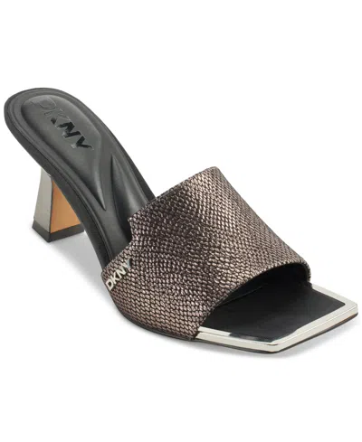 DKNY WOMEN'S KAILYN SQUARE TOE SLIDE SANDALS