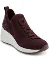 Dkny Women's Keeva Wedge Sneakers In Wine