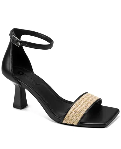Dkny Krazz Ankle Strap Sandal In Black