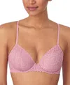 Dkny Deco Underwire Lace Balconette Bra In Lilas