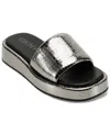 Dkny Lachine Platform Slide Sandal In Nickel
