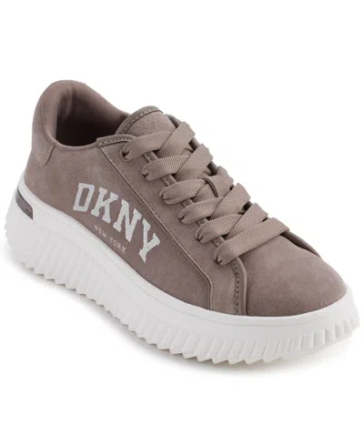 DKNY WOMEN'S LARISSA LACE UP PLATFORM SNEAKERS