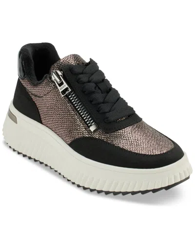 DKNY WOMEN'S LAURENCE ZIP SNEAKERS
