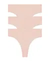 Dkny Women's Litewear Cut Anywear Thong Underwear 3 Pack