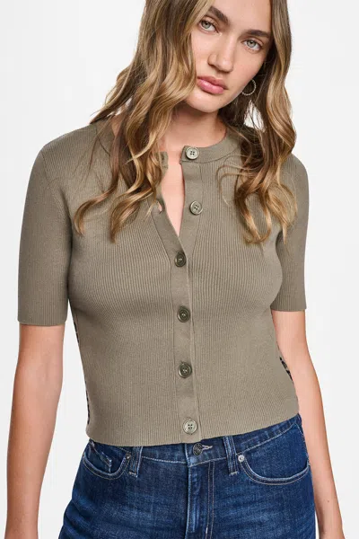 Dkny Women's Logo Button Cardigan In Green