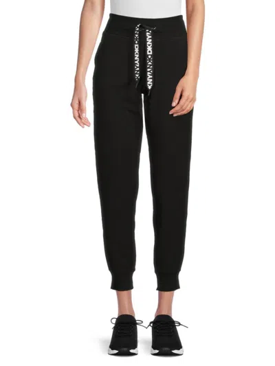 DKNY WOMEN'S LOGO DRAWSTRING JOGGER PANTS