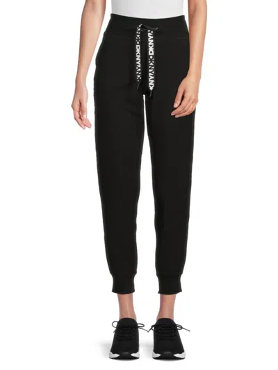 DKNY WOMEN'S LOGO DRAWSTRING JOGGER PANTS