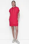 Dkny Women's Logo Drawstring Mini Hoodie Dress